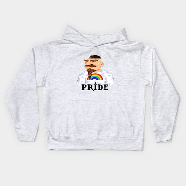 Dwarven Gay Pride Kids Hoodie by JaxRuan